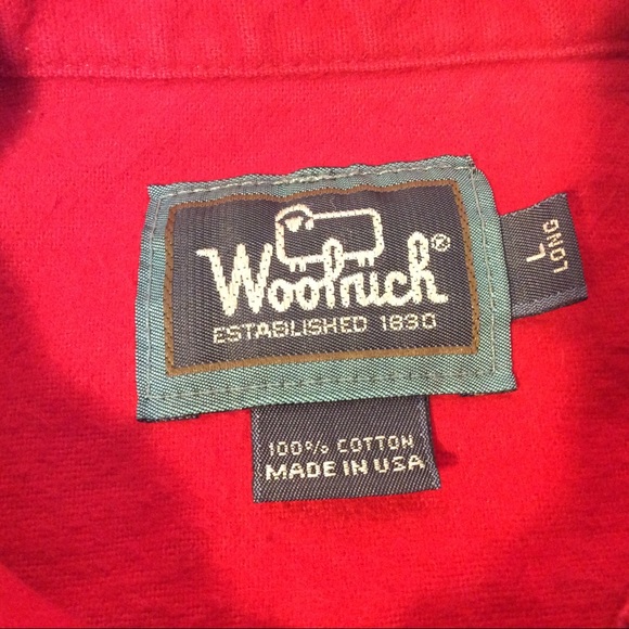 Vintage Woolrich heavyweight cotton mens shirt size large long - Picture 7 of 11